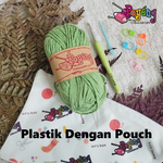 Paket Rajut Crochet Untuk Pemula Tanpa Pola : Benang Milk Cotton